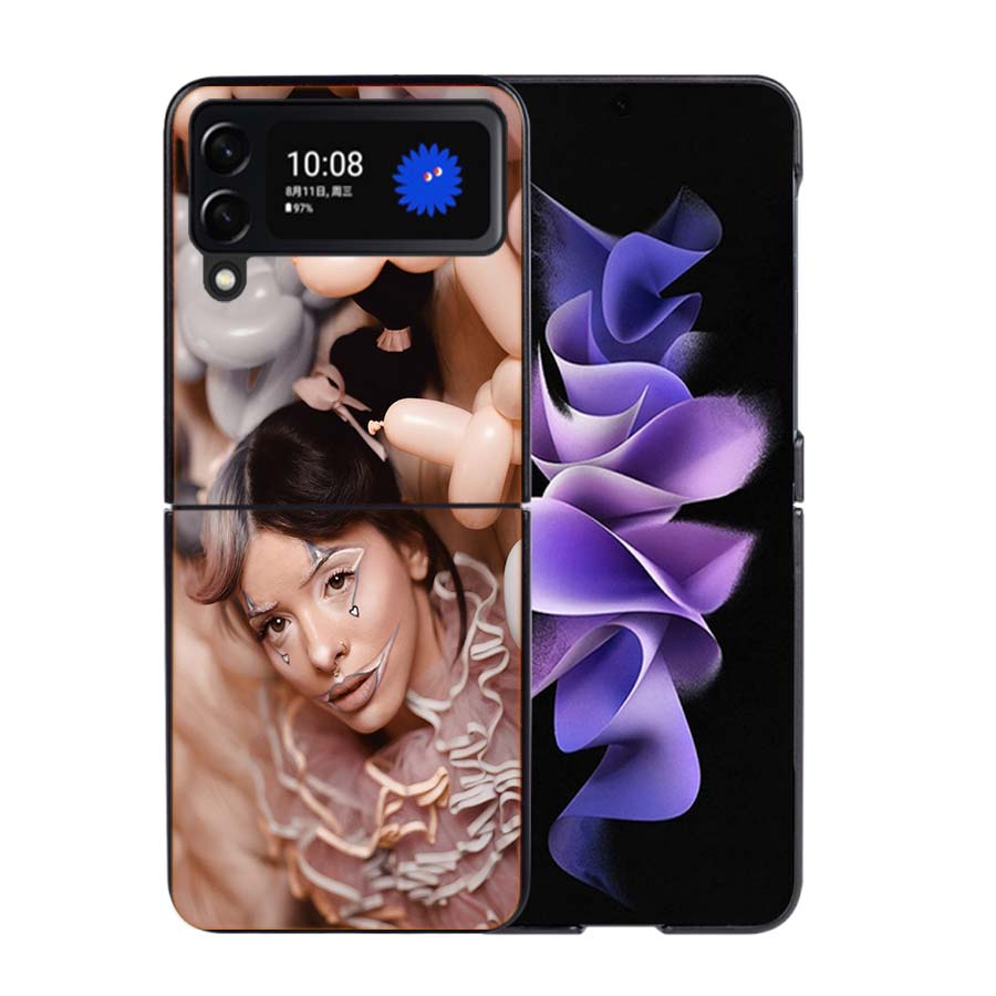 Melanie Martinez Phone Case For Samsung Z Flip 7 6 5G Galaxy Z Flip4 Z Flip5 Z Flip3 Coque Black Hard PC Shell Protective Cover