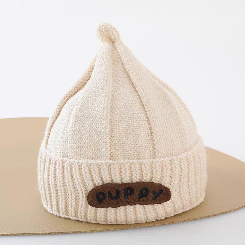 Maglione Caldo in Maglia Stile Coreano con Protezione per le Orecchie, Cappello di Lana per Bambini e Bambine - Design Antivento Autunno/Inverno