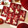 6Pcs Paper New Year Money Envelope Traditional Spring Festival Envelope Red Pocket  Chinese New Year