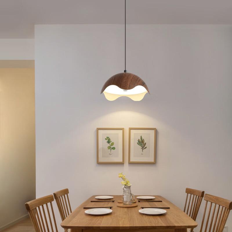 Dream Bubble Retro Walnut Pendant Lamp