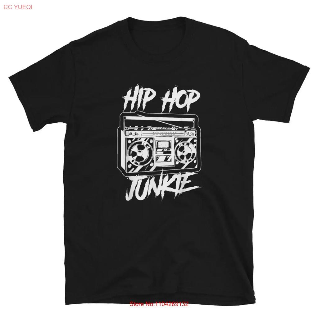 Hip Hop Junkie Rap Swag Drip T Shirt Vintage Unisex Versatile Stylish Homme Top For Everyday Wear Slightly Soft