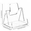 Acrylic Brochure Display Stand Stable Triangular Support Countertop OpenFrame