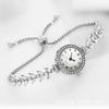 Mermaid Women's Watch Luxury Bracelet Watch with Rhinestone Dial Rose Gold Adjustable Band