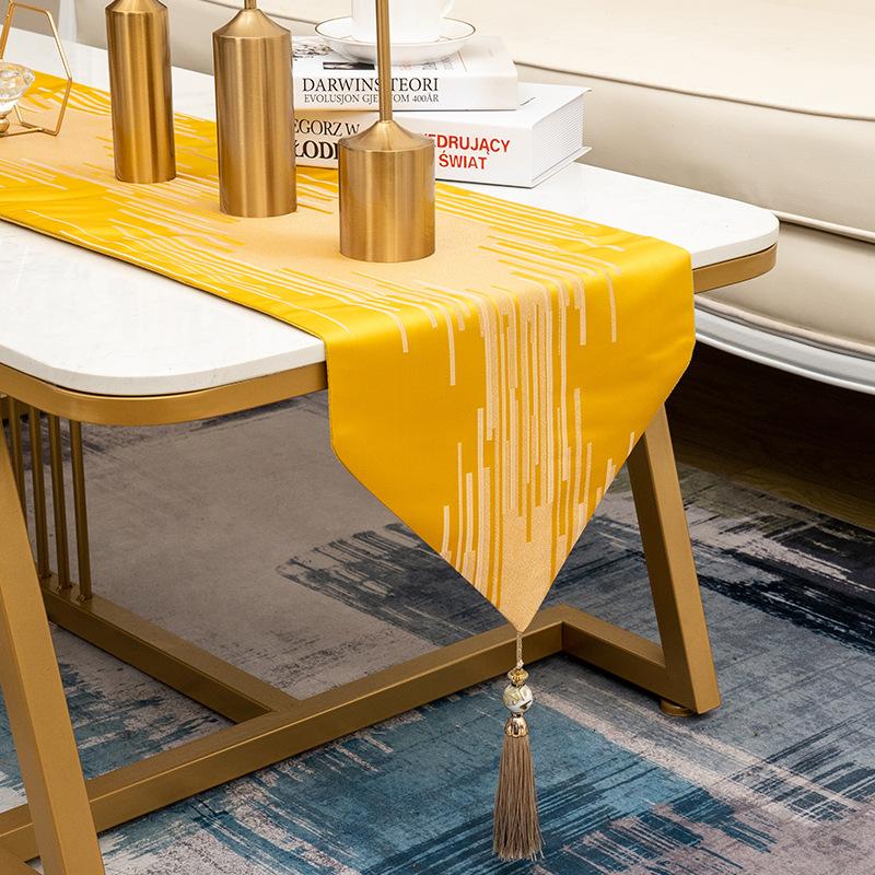 Steagul european de mese din satin, modern, simplu, broderie, sufragerie, masă, ceai, televizor, copac dulap, pânză, steag pentru masă de hotel