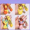 Uroczy Breloczek Pikachu Eevee Uroczy Prezent dla Pary Silikonowy Akcesorium do Kluczy Breloczek do Torebki
