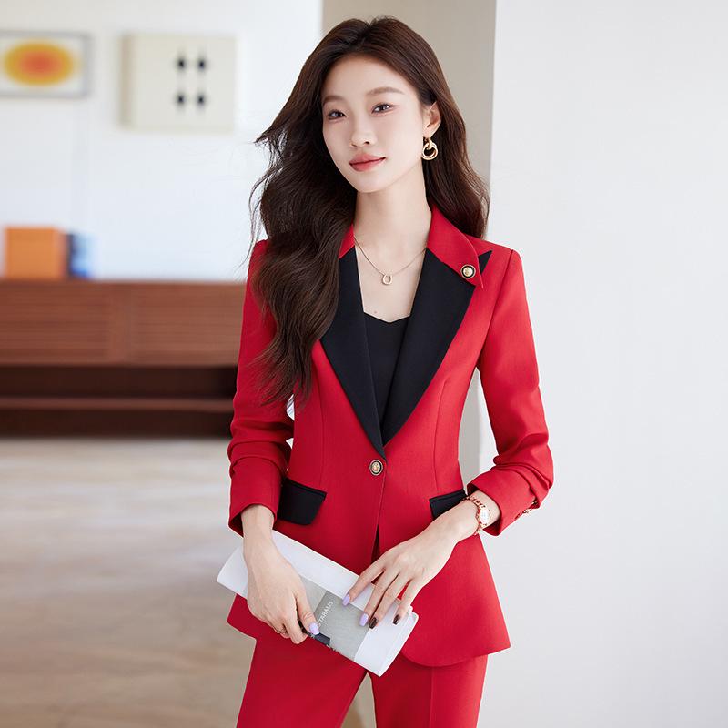 Women's White Suit Set - 2026 Spring/Autumn Professional Goddess Style High-End Jacket