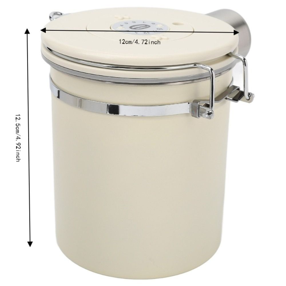 Vacuum Seal Coffee Bean Storage Container Stainless Steel Coffee Canister For Coffee Beans