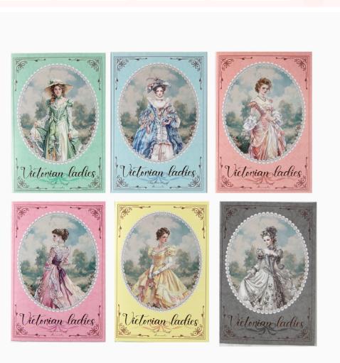 6packs/1lot Kawaii Scrapbook Sticker  Chunfu skirt Scrapbooking Supplies Planner Decorative Stationery Sticker