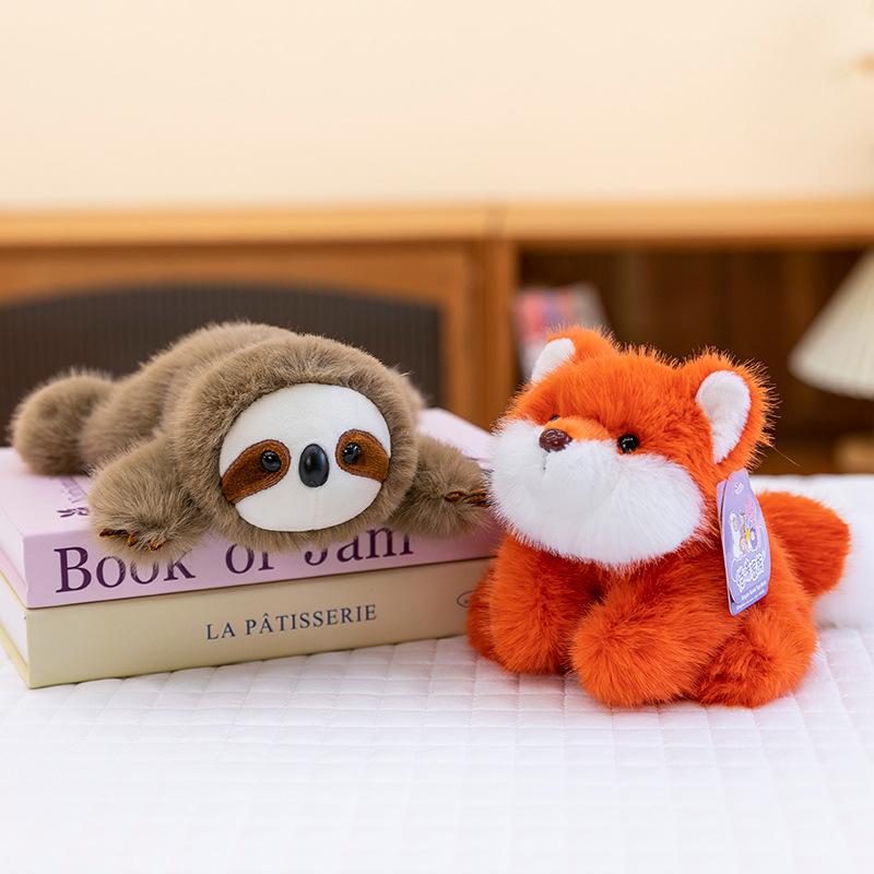 Cartoon Capybara Plush Toys West Highland Dog Home Panda Ornaments Car Fox Ornaments Office Sloth