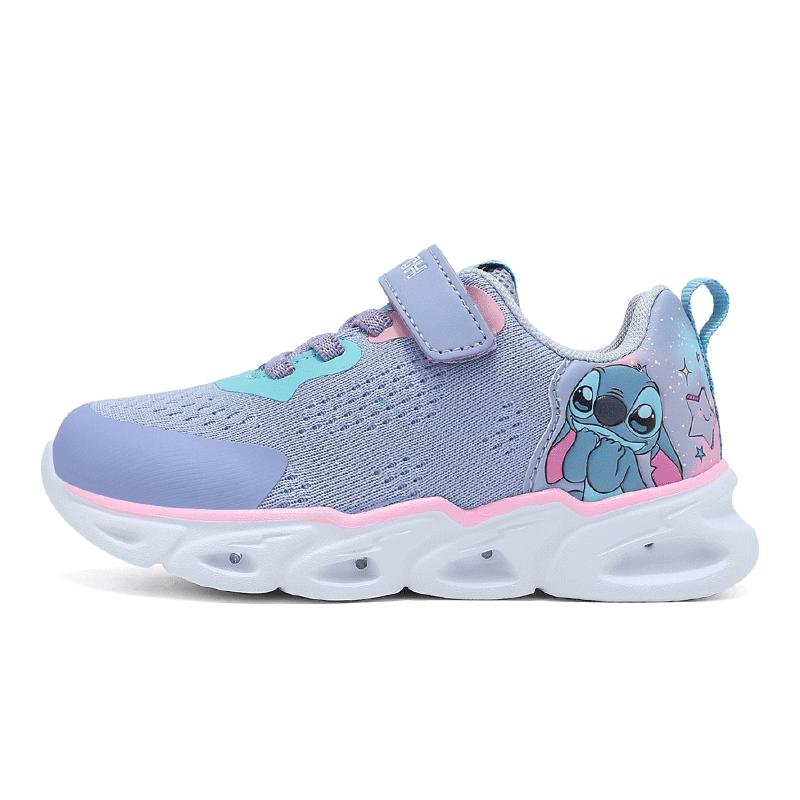 Children's Light-Up Breathable Mesh Sports Shoes for 3-7 Years - Spring/Autumn 2026, Dad Style, Luminous Running Shoes