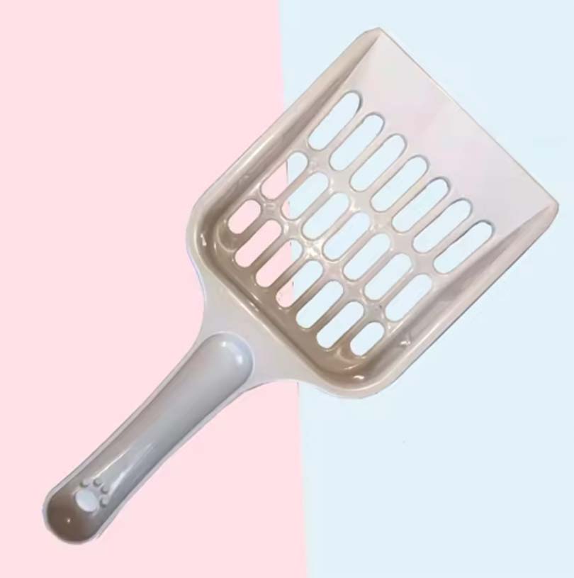 

New pet cat litter shovel Candy-colored high-value horizontal handle cat toilet shovel feces cleaning cat cleaning supplies серый
