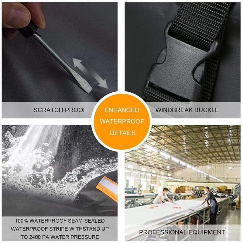 Waterproof ATV Cover, 210D Heavy Duty Tear-Resistant Oxford Cloth, Fit for Most Brand Quad Bike ATV