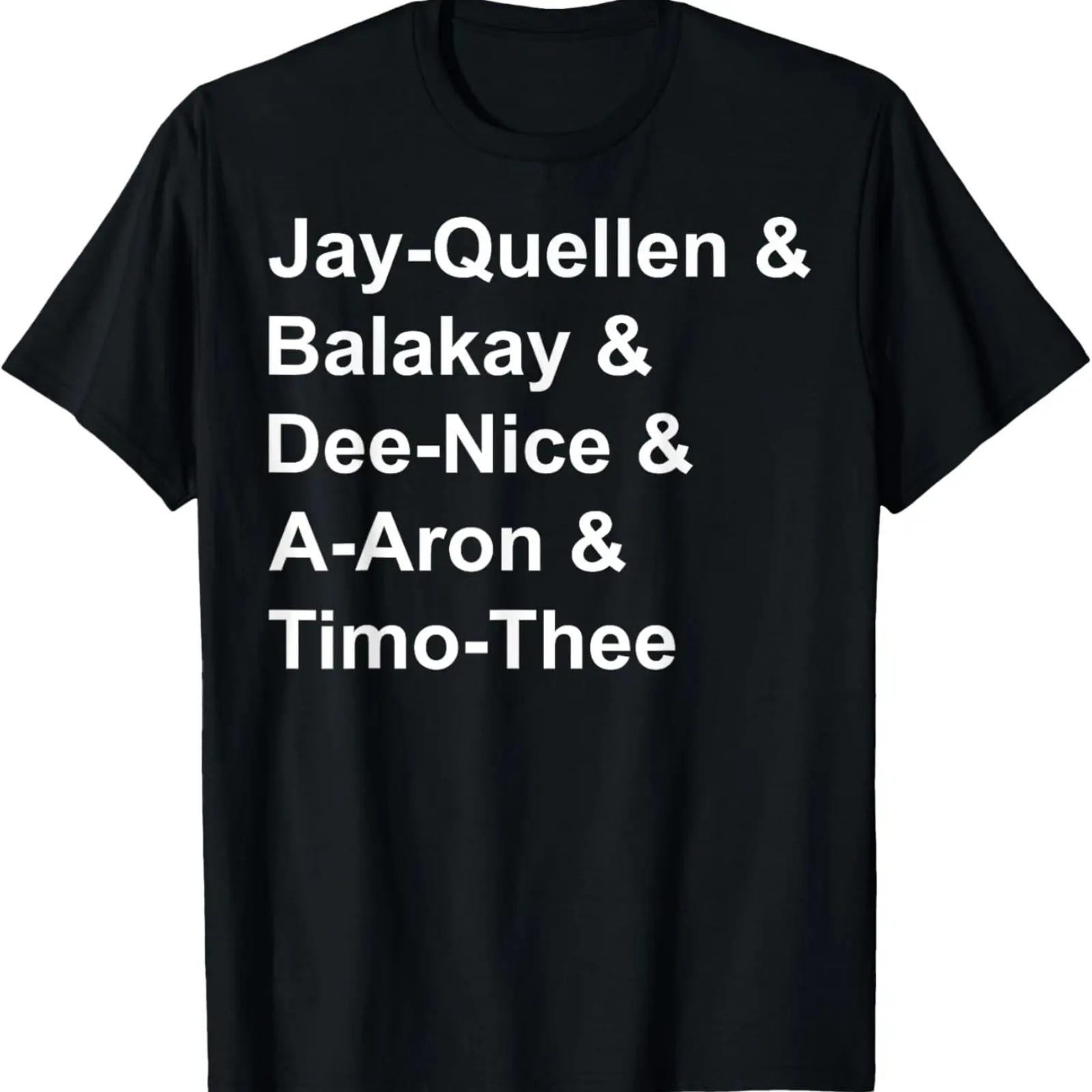 

Jay-quellen & Balakay & Dee-nice & A-aron & Timo-thee T-Shirt XXXXXL чорний