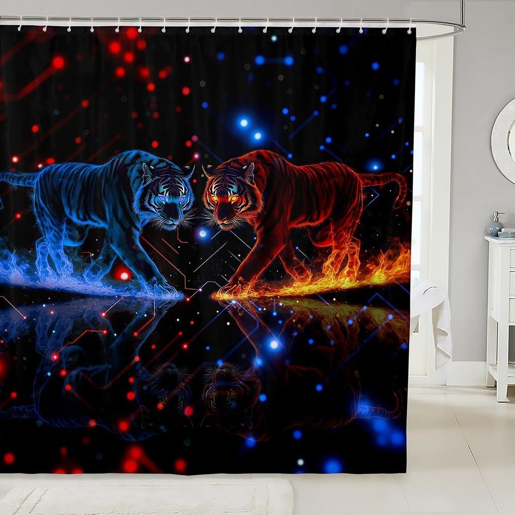 Dachshund Shower Curtain Kids Cute Pet Dog Bathroom Shower Liner for Teens Puppy Bath Curtain Waterproof Waterproof Polyester