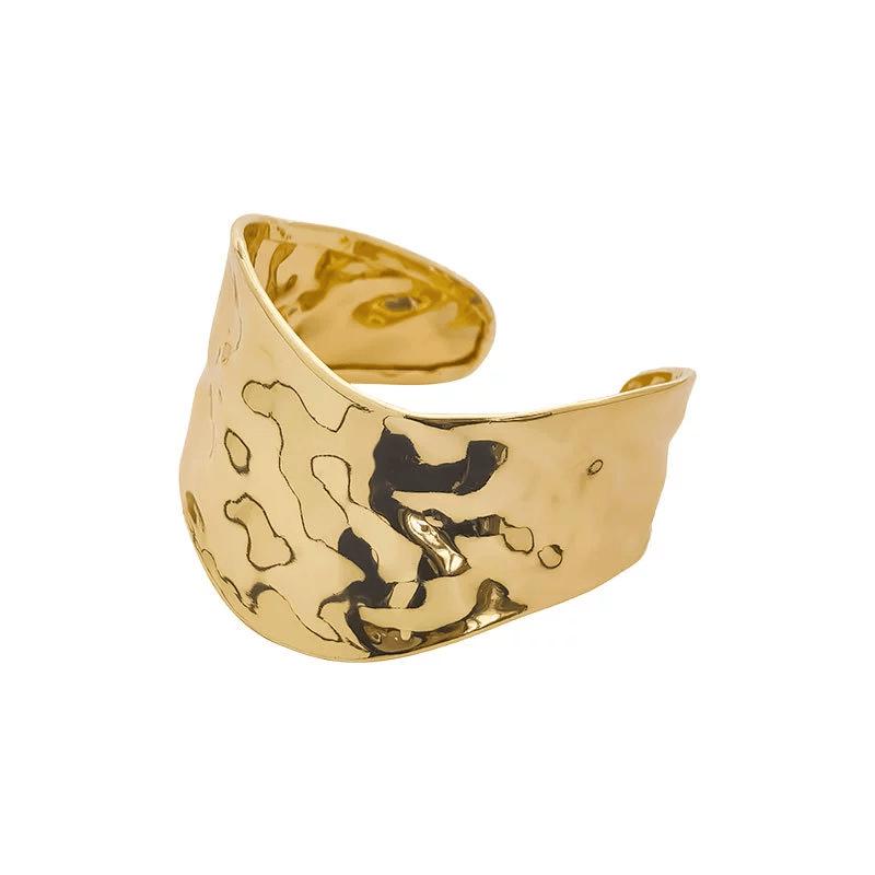 

Женский гладкий браслет с широким раскрытием: Европейский и американский хип-хоп стиль с персонализированным дизайном