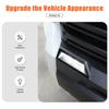 Glossy Piano Black Front Fog Light Trim Strip Sticker For Toyota Tundra +