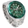 Used EDIFICE Watch CASIO Chronograph Green Overseas Model EFR-539DE-3AV [Parallel Import]