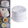 3 Tier Microwave Food Steamer Cooking Quick Fast Food Grade Healthy for Rice