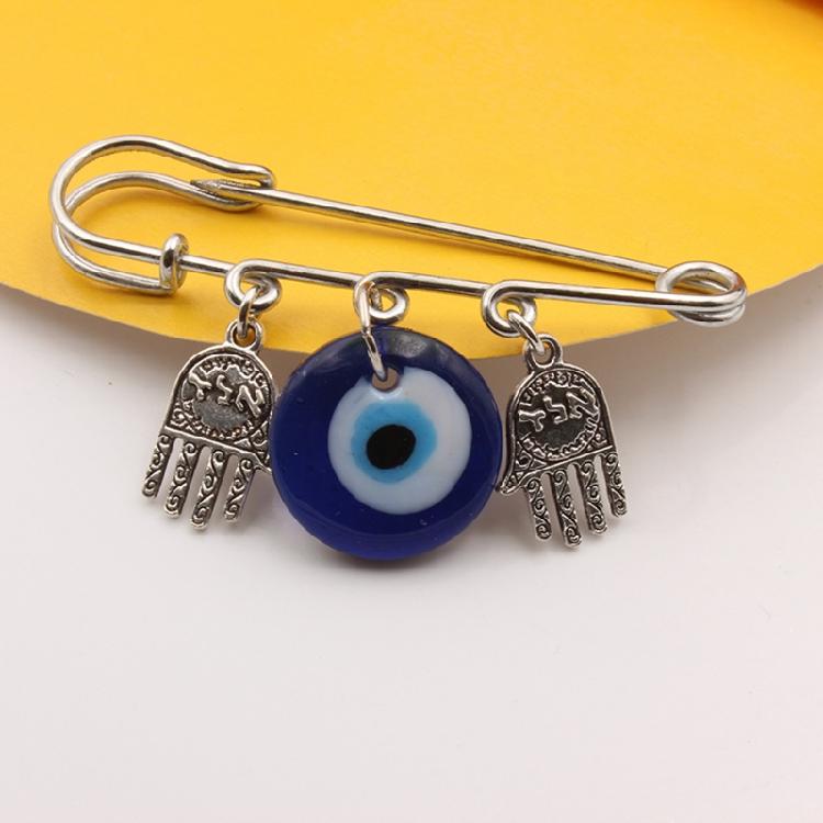 Blue Turkish for Evil Eye Brooch Pin for Creative Birthday Gift for Women Lady G