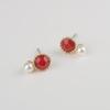 AUGUST ALICE Cerise Blanche Crystal & Pearl Earrings