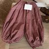 Boys Girls Autumn Loose Casual Pants Children'S Stylish Checkered Lantern Trousers Toddler Harem Daily Wear