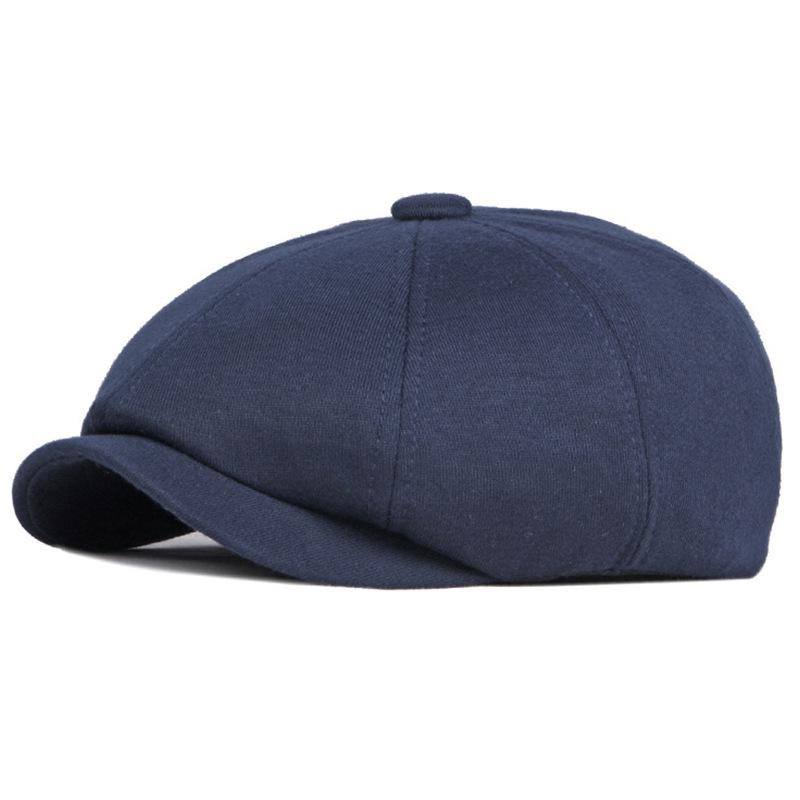 Unisex Vintage Cotton Duckbill Cap: Spring, Autumn & Winter Retro Solid Beret