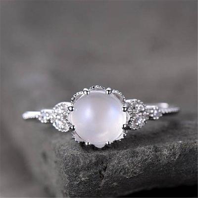 Nuovo anello in argento sterling 925 opale anello opale anello nuziale anello femminile regalo di alta gioielleria
