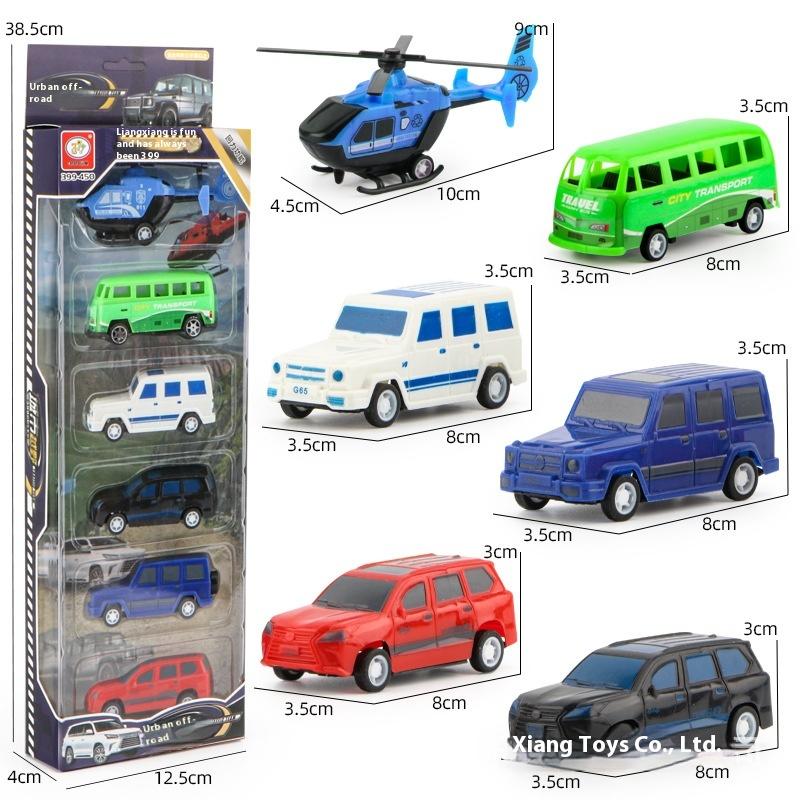4/6 ks Natahovací inženýrské vozidlo Hračky pro kluky Dětská hračka Auto Setrvačnost Popelářské auto Modely Pro děti Ideální dárky