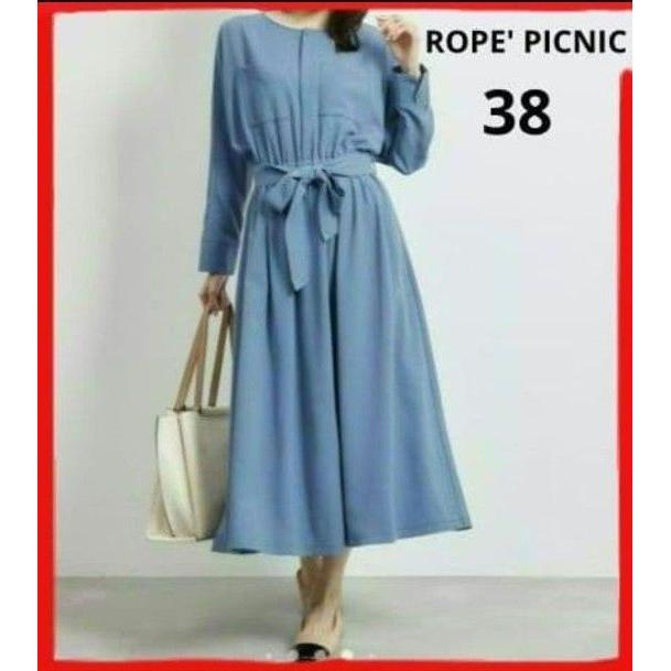 ROPE  PICNIC [WEB Exclusive] Tucked Dolman Dress Rope Picnic Blue