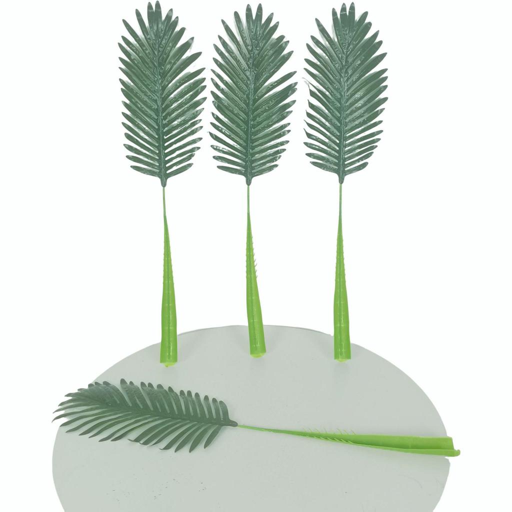 Nordischer Stil Künstliche Blätter: Frühlingsfeder, Sonnenblume, Areca und Palmfarne für Wohnzimmer- und Hochzeitsdekoration.
