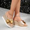 Platform High Heels for Women Sandals Wedges Slippers Beach Fashion Summer Rhinestone Flower Pumps New Dress Zapatillas De Mujer