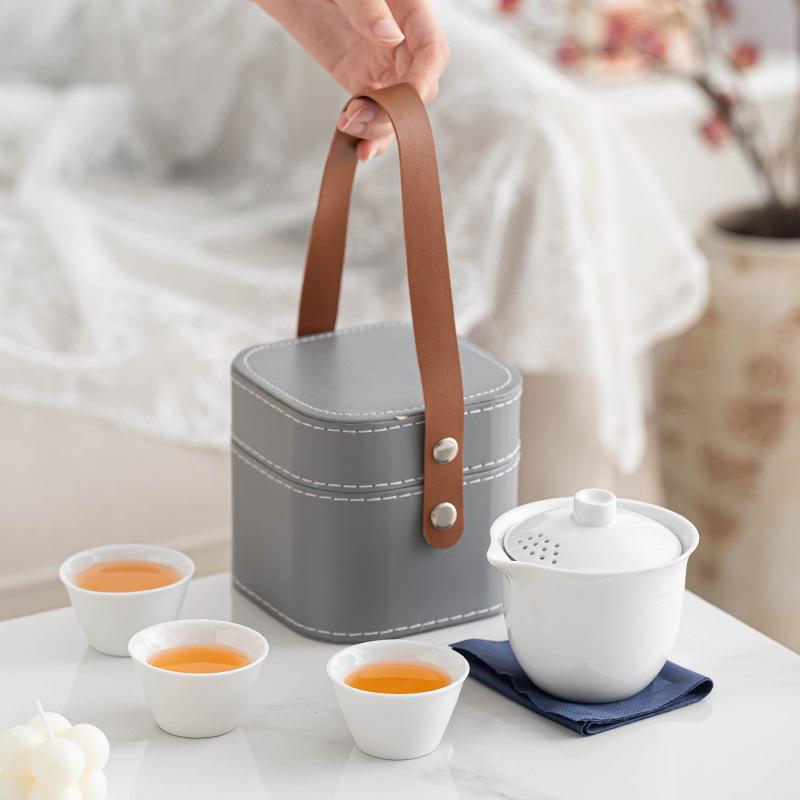

Portable travel tea set Kuaike cup small set gift Kung Fu tea set teapot business gift gift