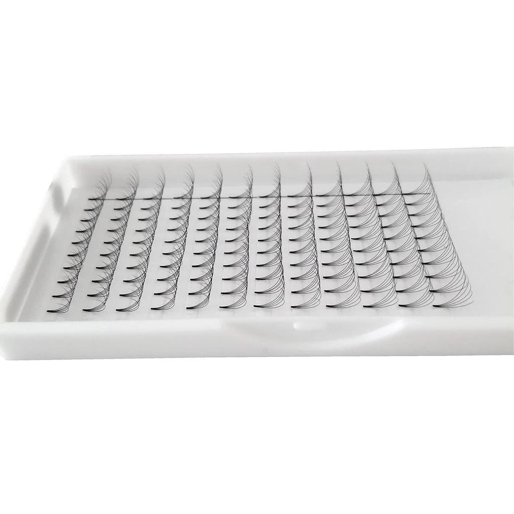 Eyelash Extensions, 3 Boxes, 5D Volume Lashes, C-Curl, 0.07mm Thickness, 12 Rows, 5 Lashes per Bundle, Natural Look, Popular, 3 Trays Short Stem 5D