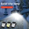 Solar Motion Sensor Wall Light Energy-Saving Rechargeable Solar Lamp Waterproof Clip-On Outdoor Lamp for Garden Patio Pathway