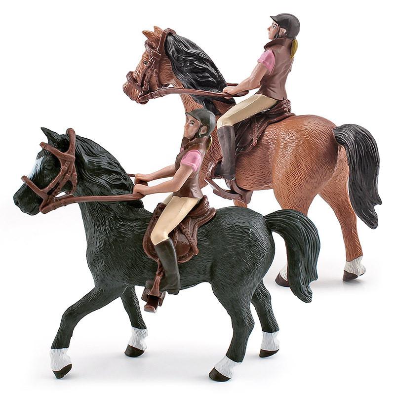Childrens Pvc Horse Rider Model With Realistic Design For Pretend Play And Collecting