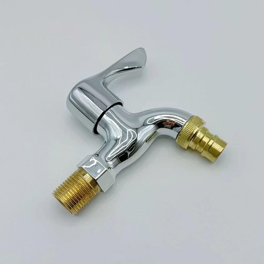 1/2" Male Washer Faucets Wall Mounted Multifunctional Plastic Water Hose Quick Connector Basin Faucet Bibcock