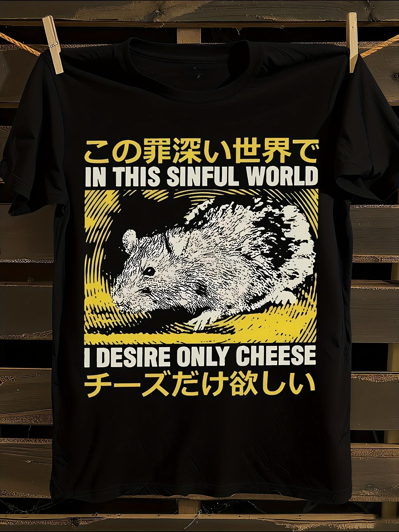 Japanese Anime Tshirt Anime Rat Graphic Tshirt L