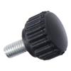 8Pcs Hand Bolts Male Knurled Thumb Screws Black Plastic Clamping Knobs M5 Thread Length Screw Furniture