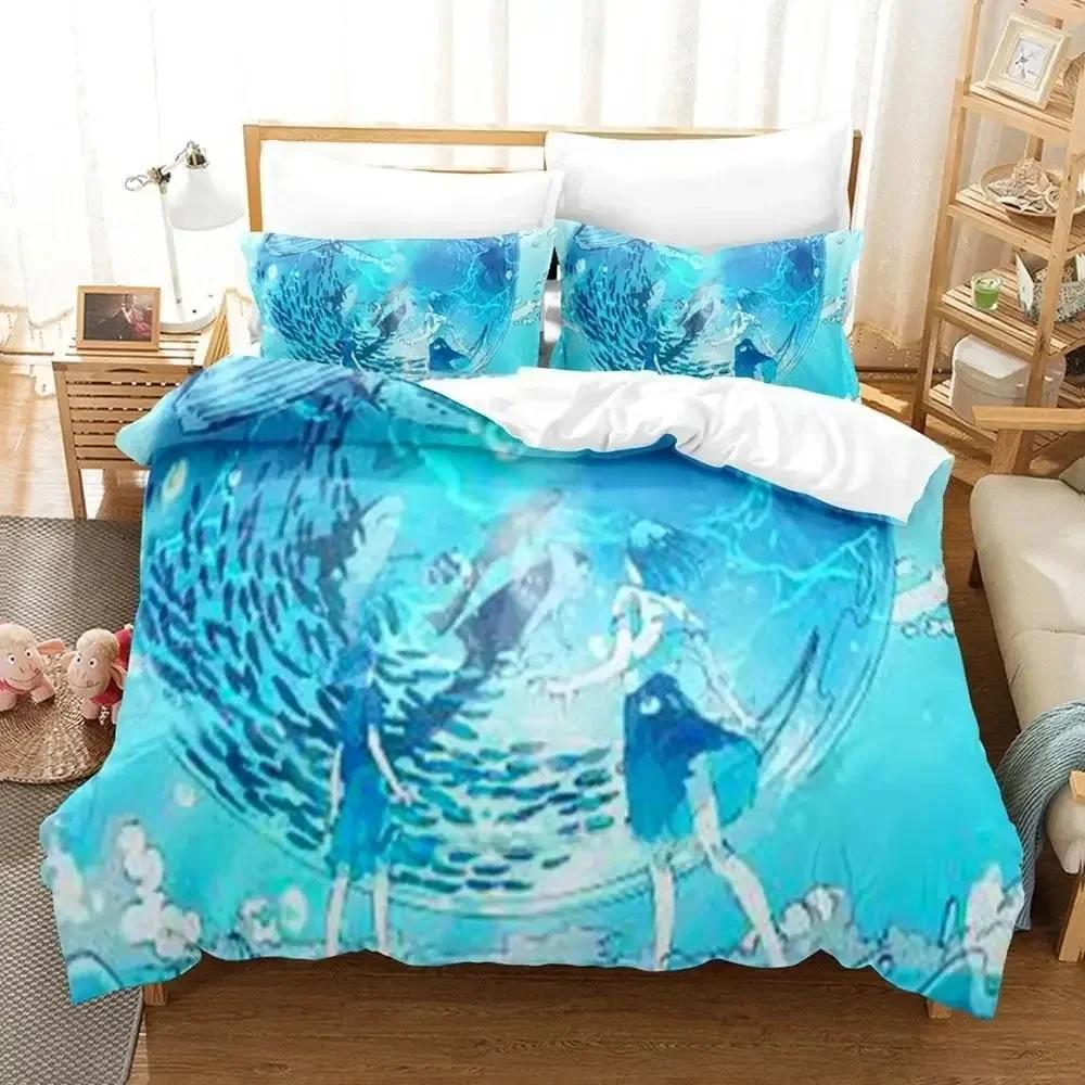 Niedliches Deji Meets Girl Bettwäsche-Set Bedrucktes Bett-Set mit Kissenbezug Bettdeckenbezug Weiche Queen King Size Bettwäsche Zuhause