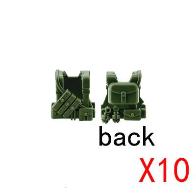 Building Blocks Soldier Figures Equipments Accessories Gifts Toys MOC USA Army Bulletproof Armored Vest Mini Bricks Toy DIY R28