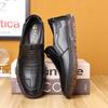 Herrenschuhe Trend Herbst neu Rindsehne weiche Sohle rutschfeste Schuhe Herren Britischer Stil vielseitig Fuß lässige Lederschuhe Herren