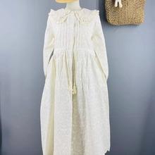 Lotus leaf edge temperament lace-up cardigan 1116 spring new, thin ramie loose versatile age-reducing sunscreen top