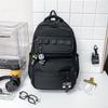Schoolbag1011 New Japanese College Student Backpack Men's Travel Backpack Junior High School High School Students Large Capacity Multi-layer Schoolbag