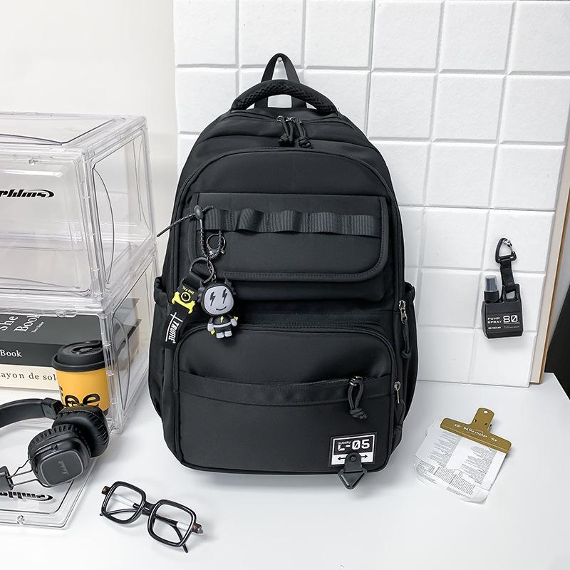 Schoolbag1011 New Japanese College Student Backpack Men's Travel Backpack Junior High School High School Students Large Capacity Multi-layer Schoolbag