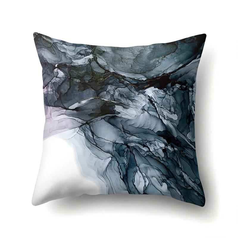 Nordic Modern Abstract Ins Style Polyester Pillow Case Car Decoration Home Printed Waist Cushion Pillow Case