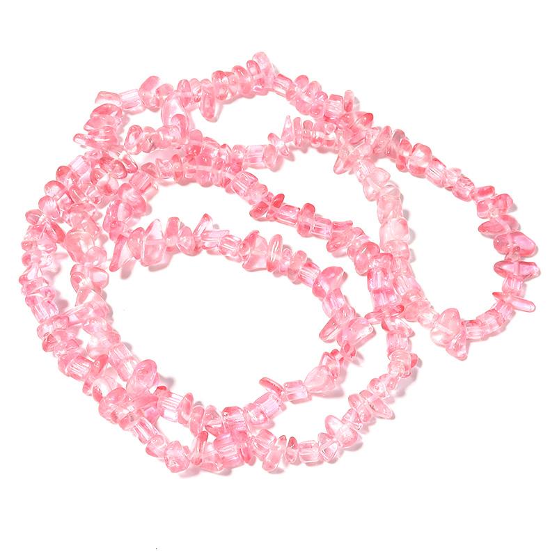 1 Strand Crystal Beads 8X5mm Colorful Irregular Gravel Glass Loose Spacer Beads For Jewelry Making DIY Bracelet Necklace Finding