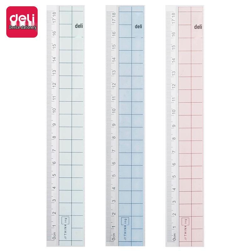 

Deli 6235 Plastic Ruler with Wavy Edge, 18cm, Student Tool for Drawing and Drafting, Single Piece 18cm