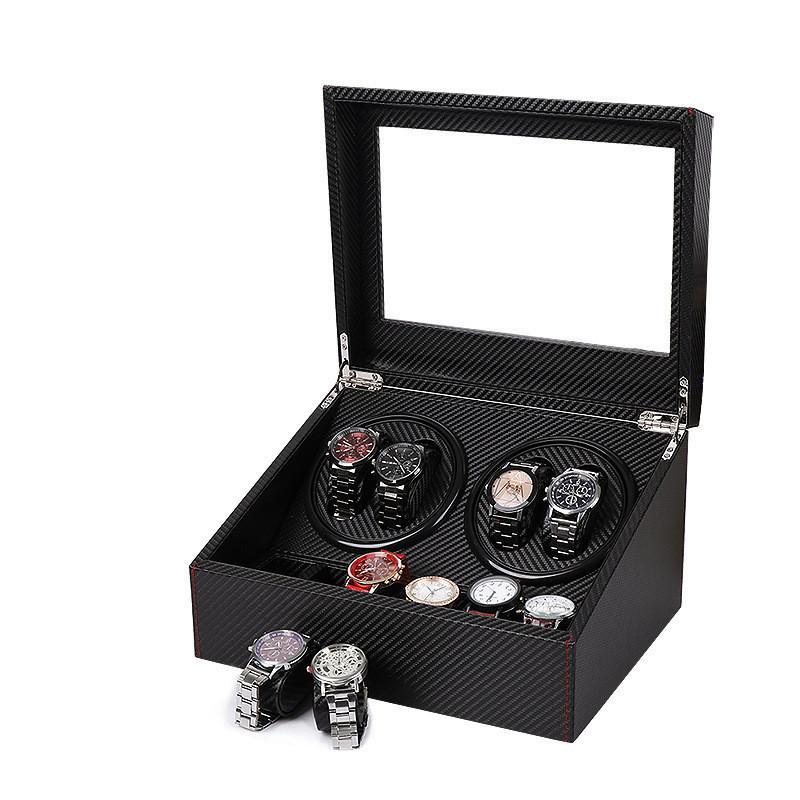 Mechanical Watch Automatic Winding Watch Box High-end Watch Storage Box 4 Position Electric Watch Winder Display Box