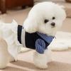 Cute Cat Bowknot Dress Shirt Collar Pet Princess Skirts Cat Gown Puppy Pleated Skirt  Pet Party