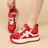 Nya höst anti-sammet pappaskor dam stekt gata plattform mode retro avslappnade student sportskor dam